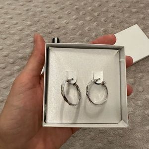 Silver earrings